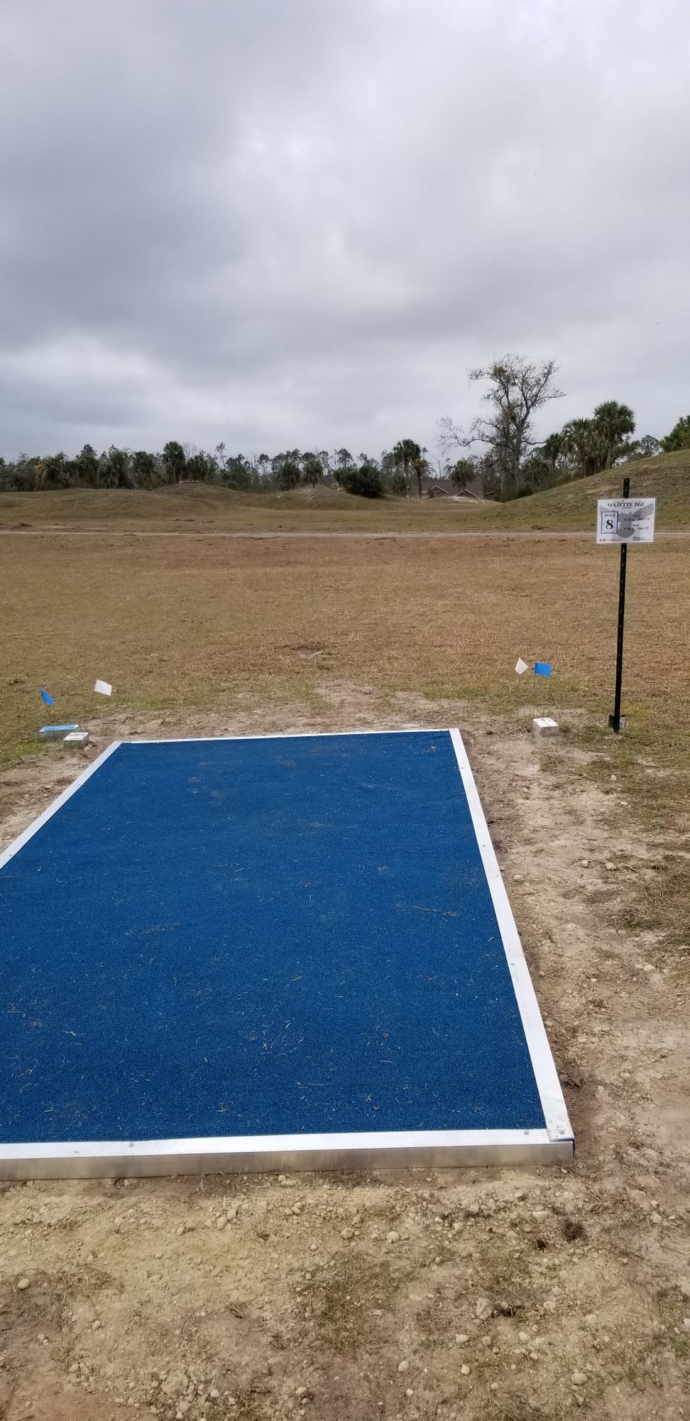 Hole 8 Blue/White Tee Box