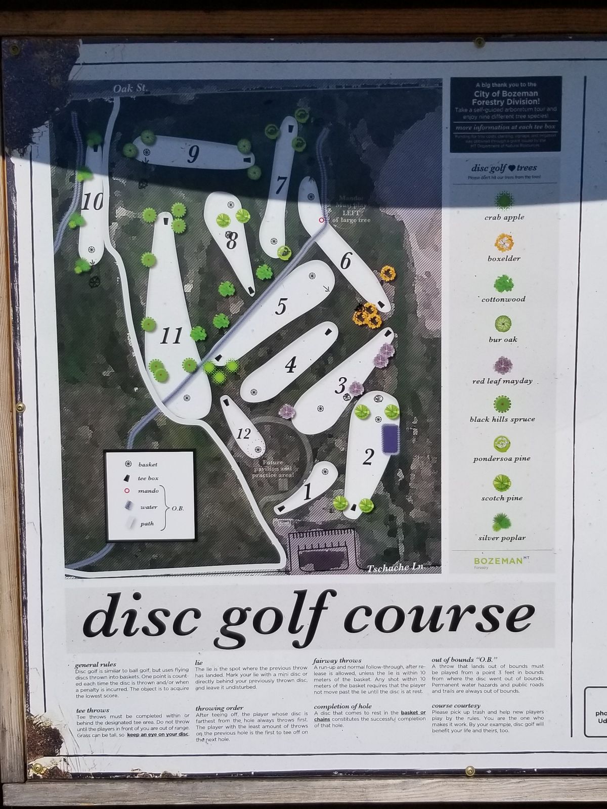 Updated 12 hole course layout