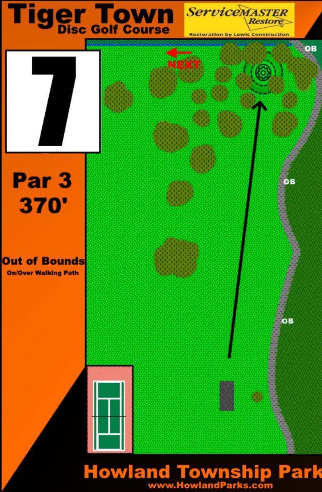 Hole 7 Tee Sign