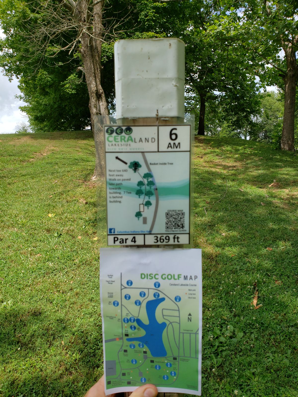 #6 Amateur Tee Sign Post.