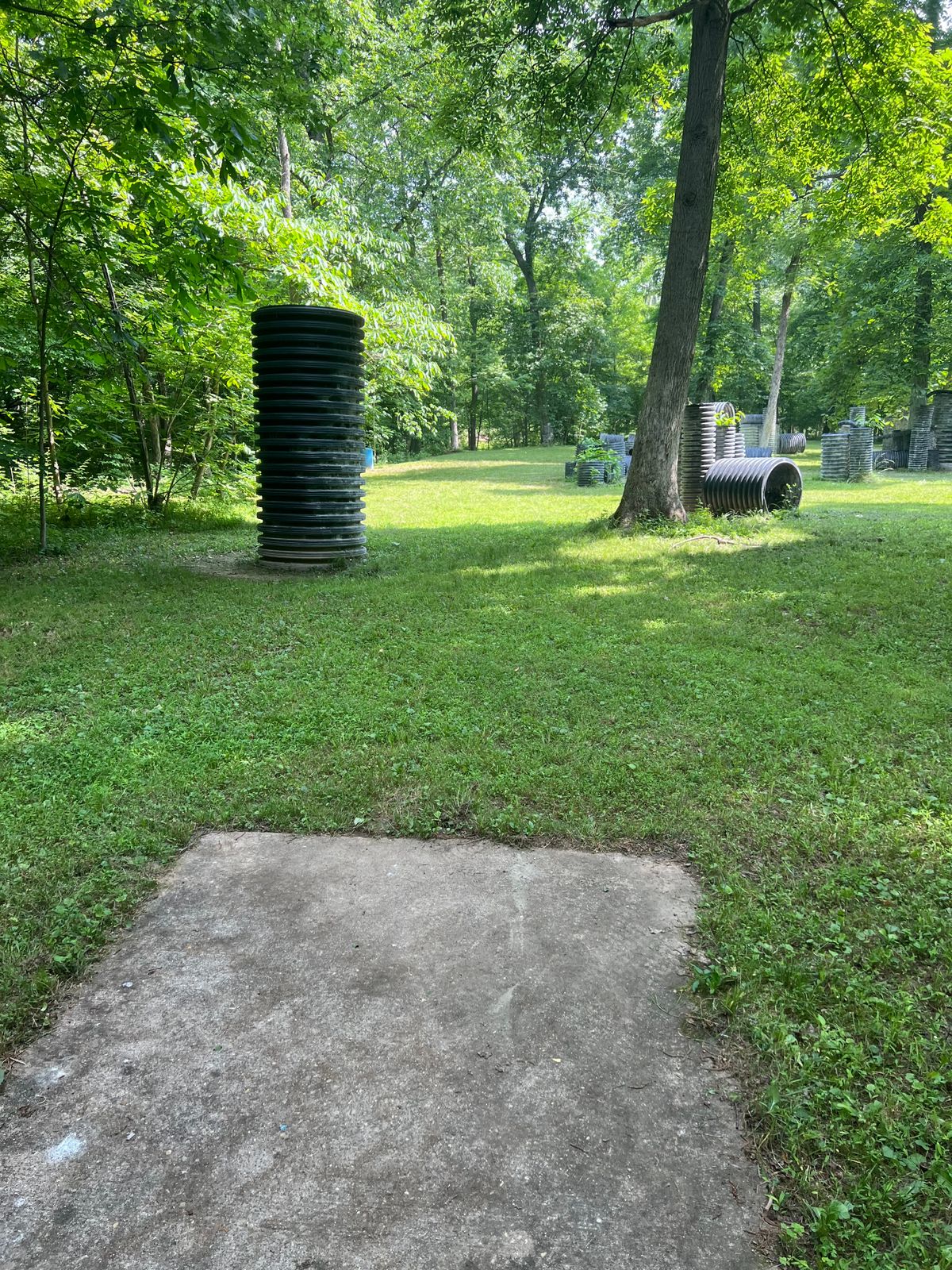 Hole 10, ace run anyone?  Drop off behind this basket so keep that in mind.  =)