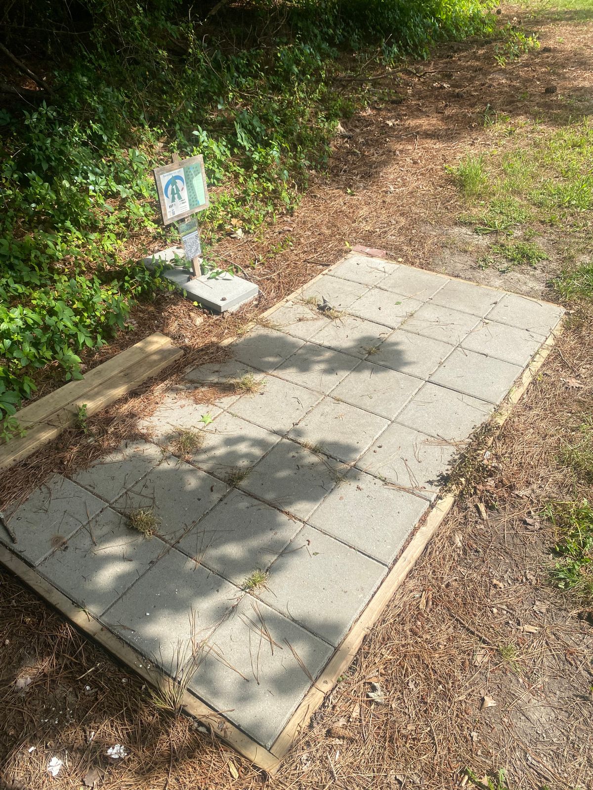 Tee pad for hole 1
