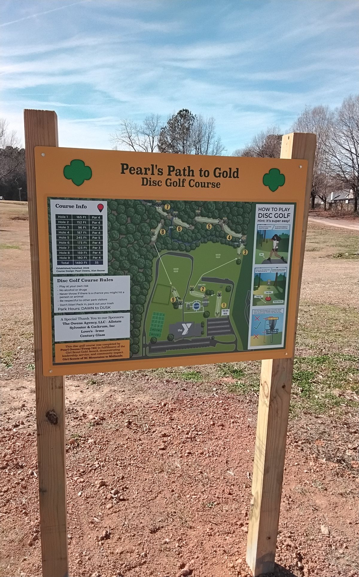 Course starts here on the right side parking lot of the YMCA