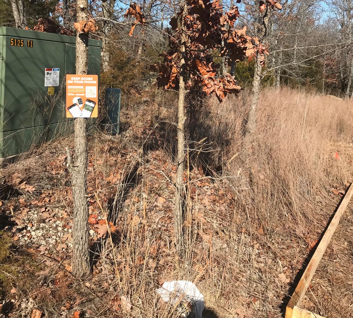 Hole 1-UDisc sign