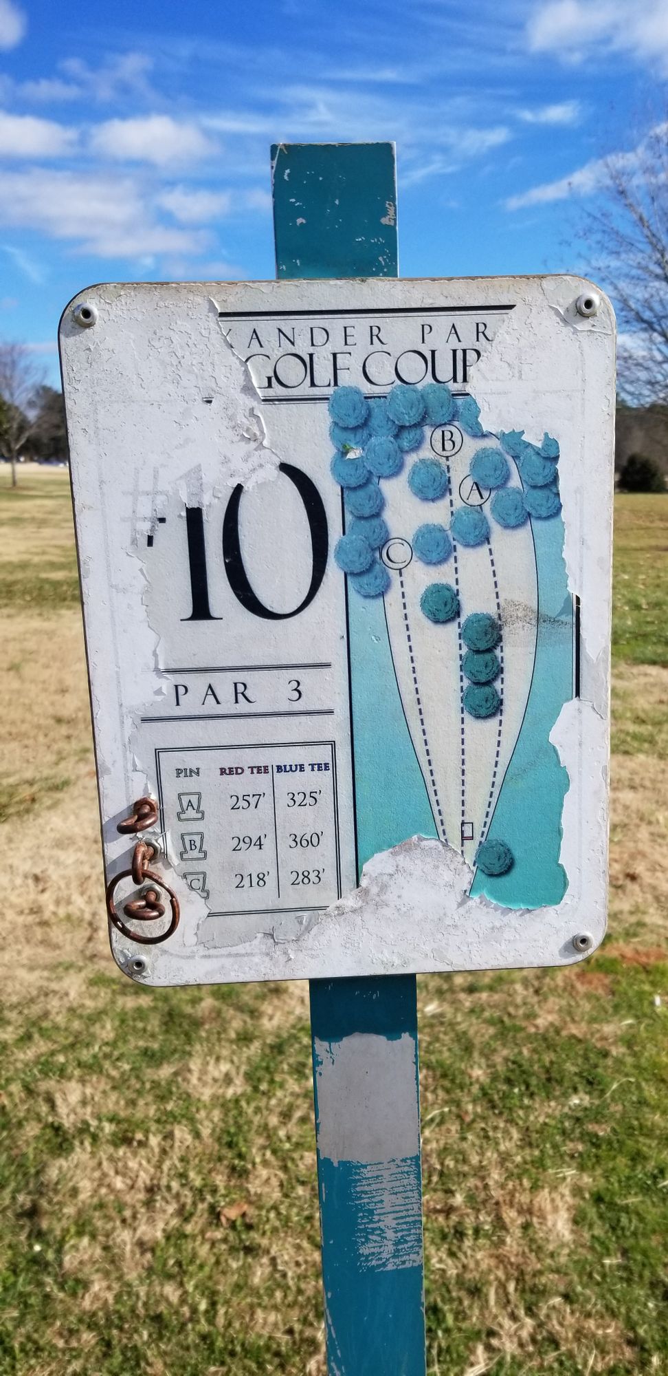 Hole 10 Sign