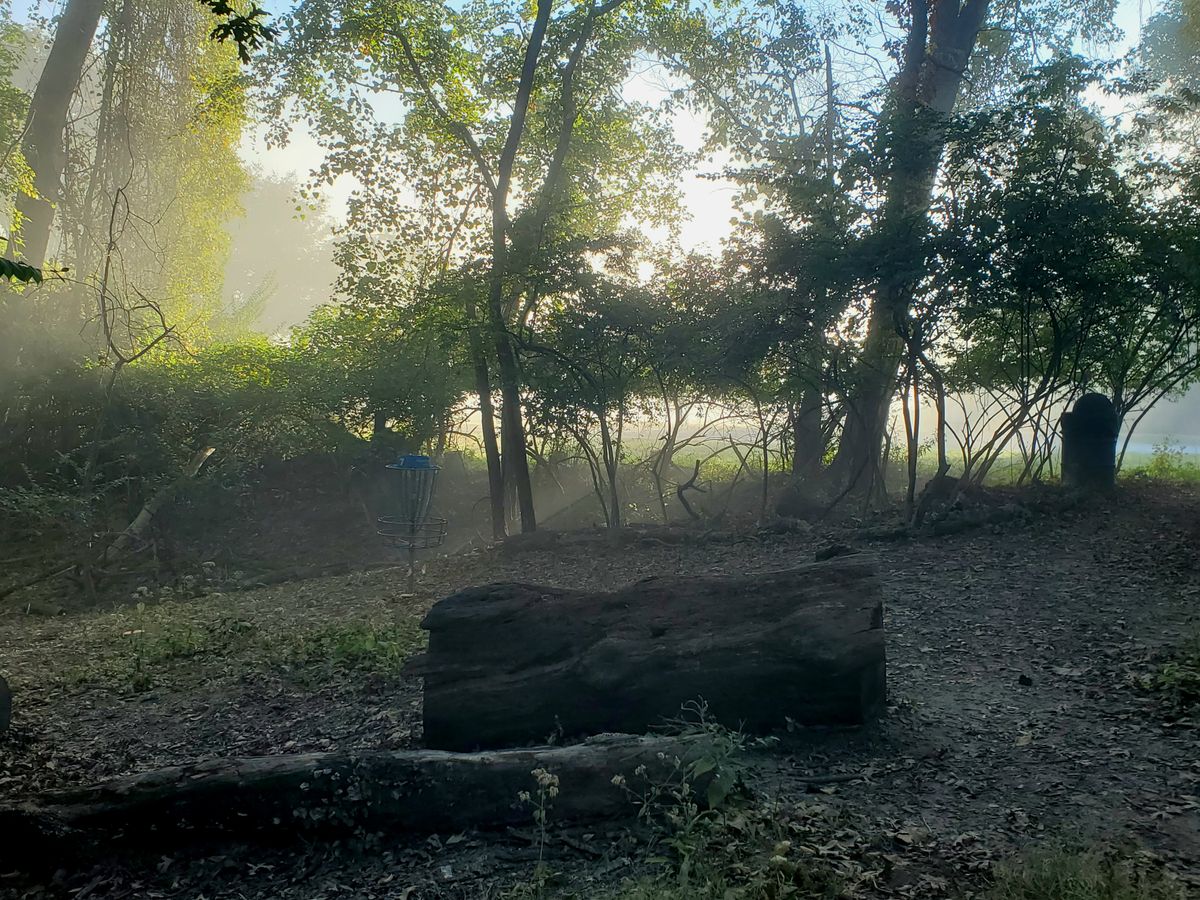 Hole 7 on a foggy morning