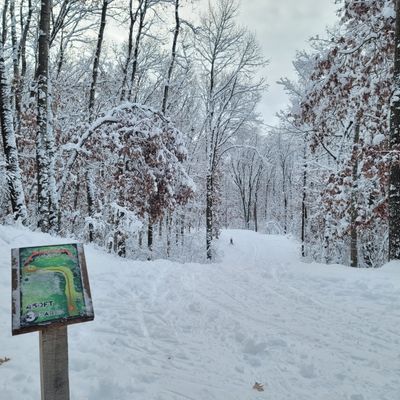 It's a white Christmas and the course is amazing to look at!