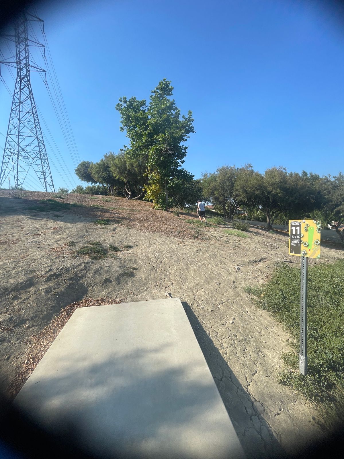 Hole 11 steep uphill