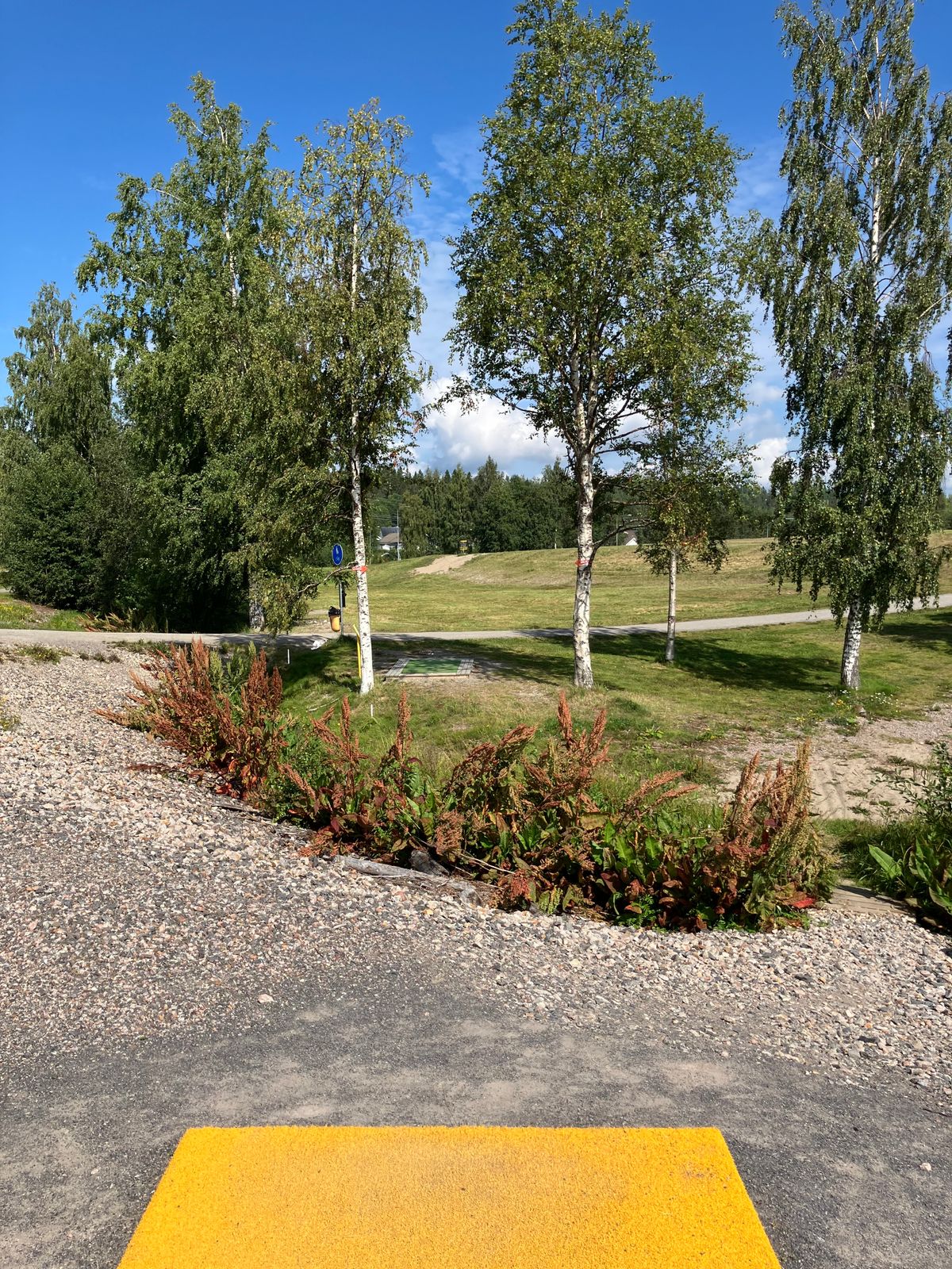 Hål 9, Gul Tee