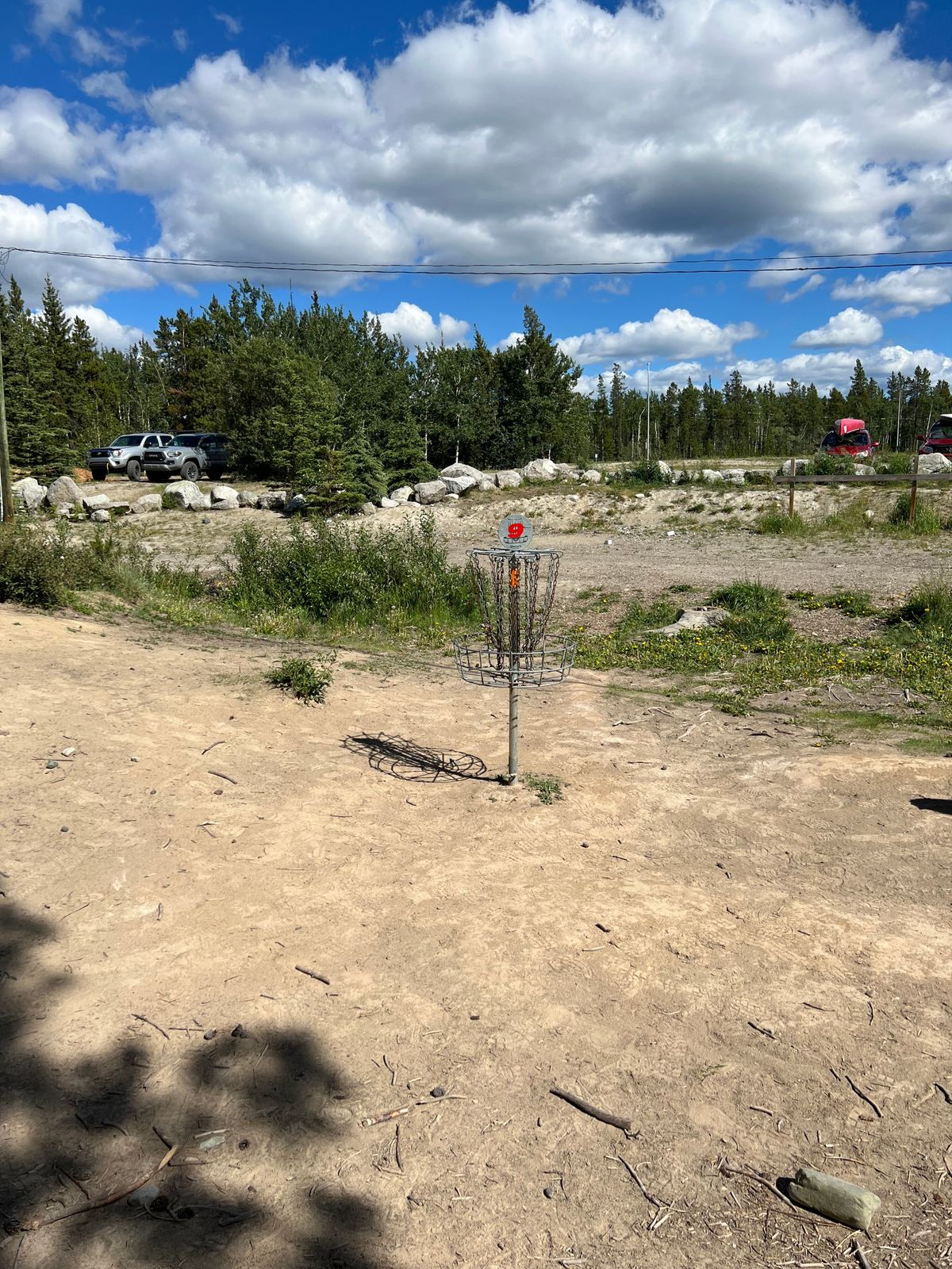 Hole 9 basket