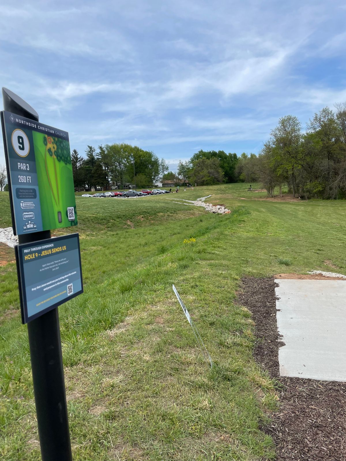 Hole 9 tee.