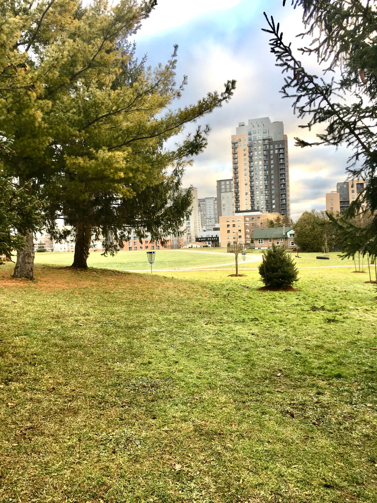 Short upshot on hole 5. 🏢🇨🇦🌲🏢🌲🇨🇦