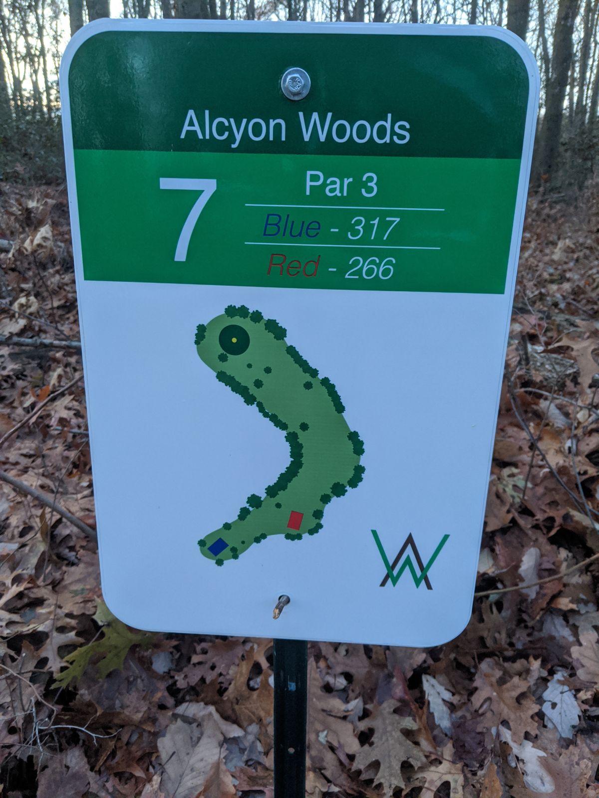 Hole 7 Tee Sign