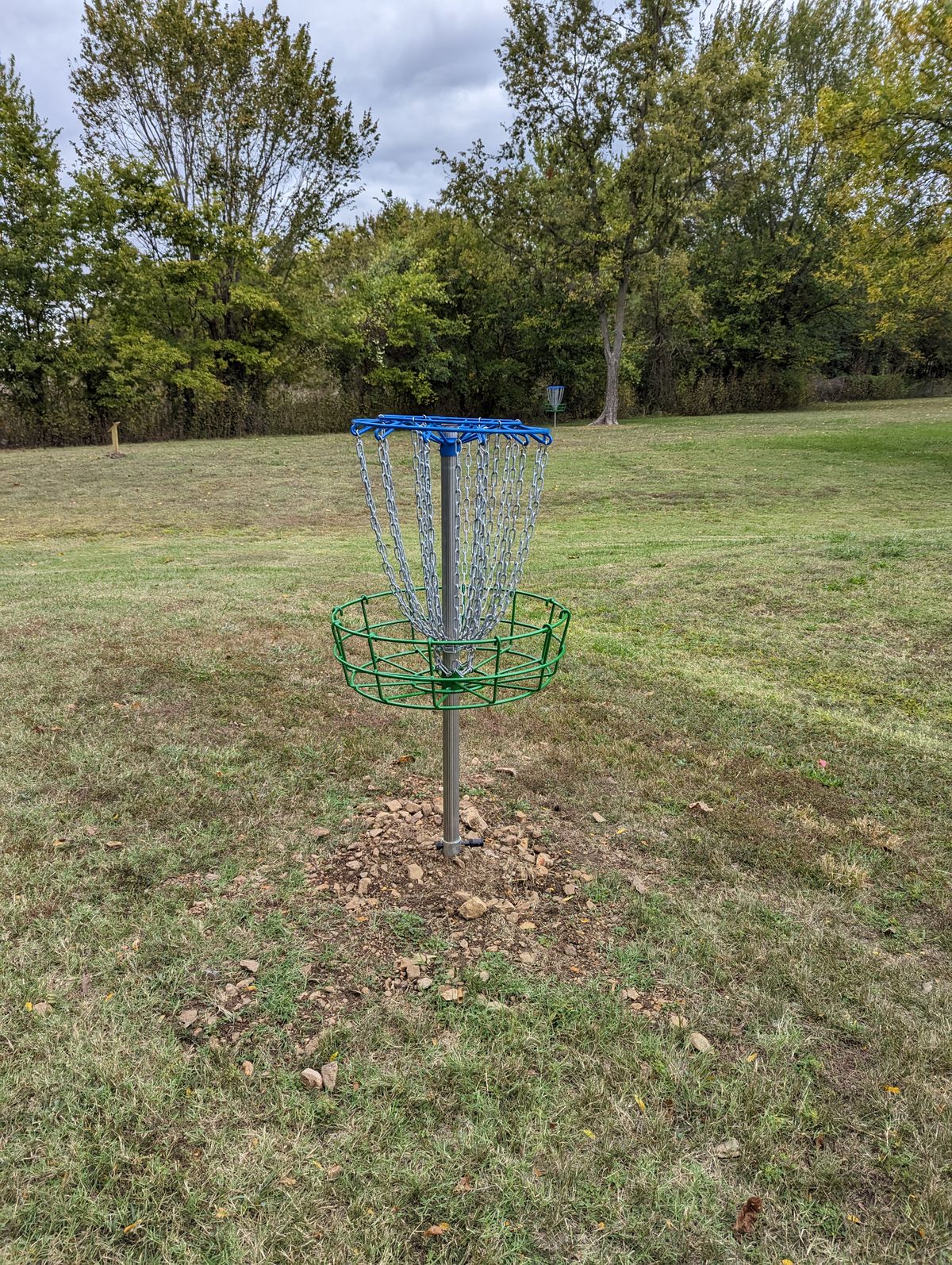 This course has monkey trap baskets.