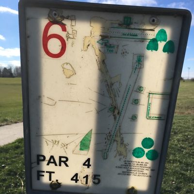Hole 6 tee sign