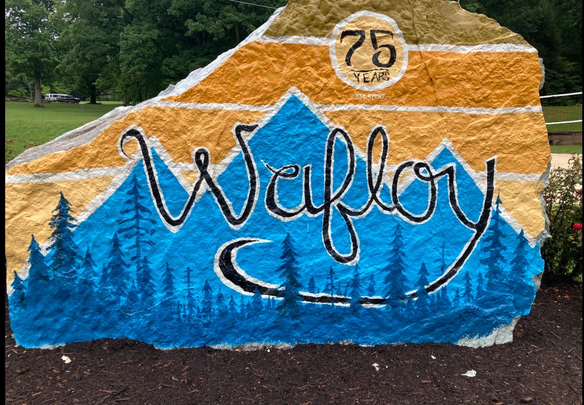 Large painted rock at wafloy.. taken July 2022
