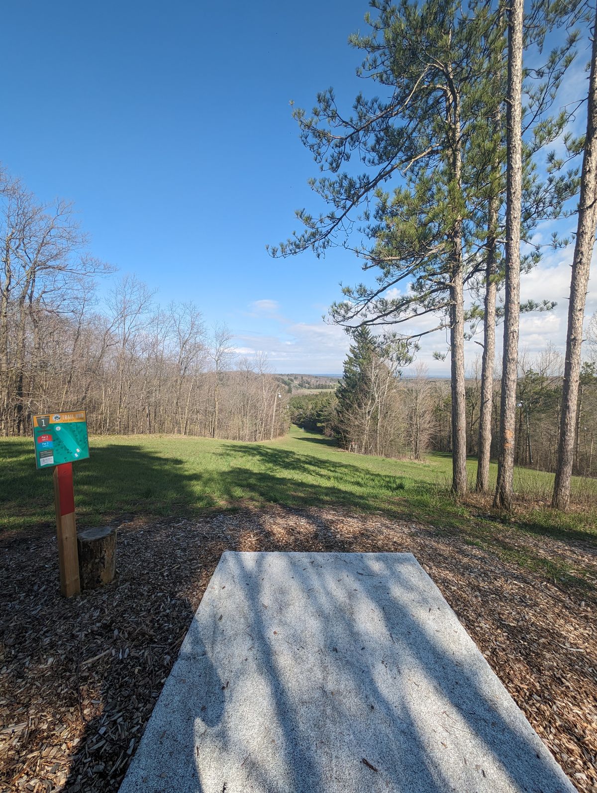 Hole 1 Blue from the teepad