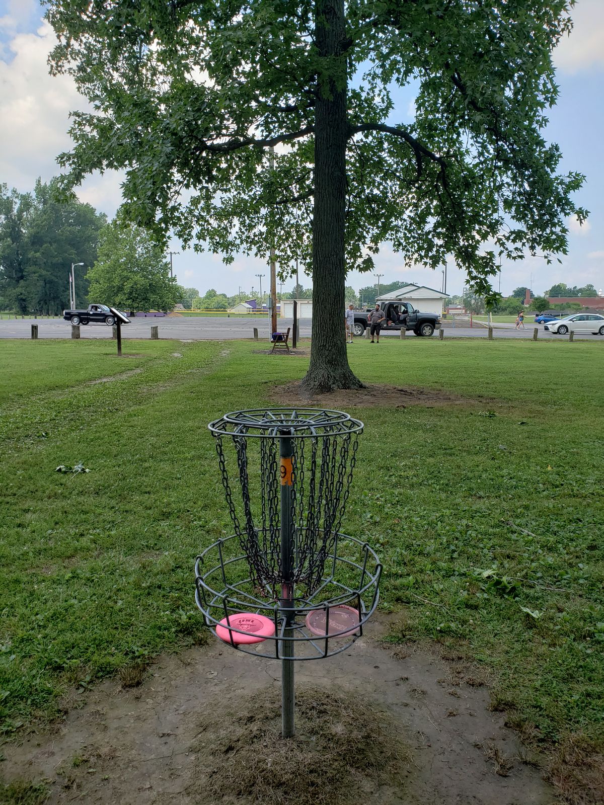 #9 Basket facing the course map board.