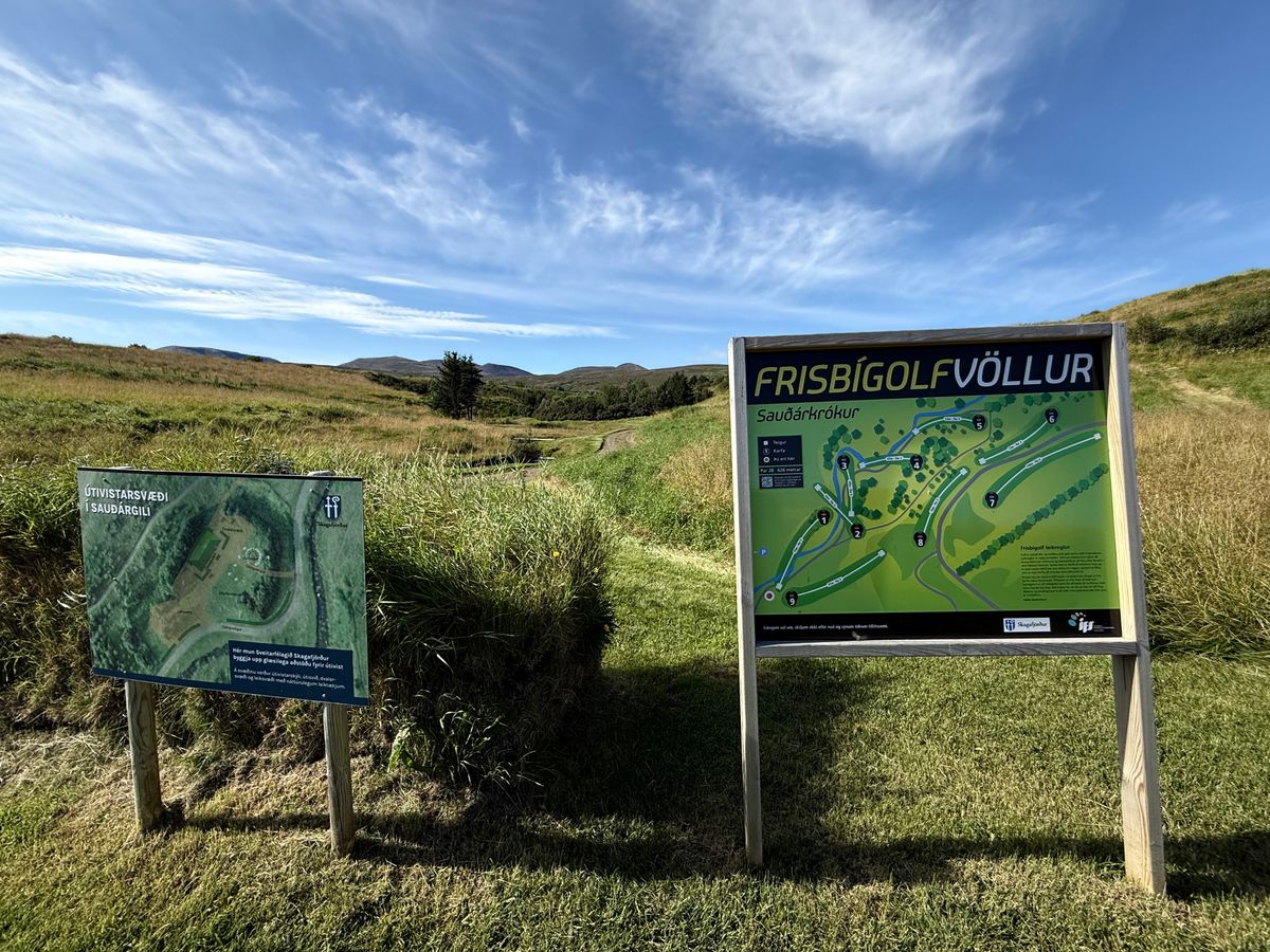 Signage at the entrance
