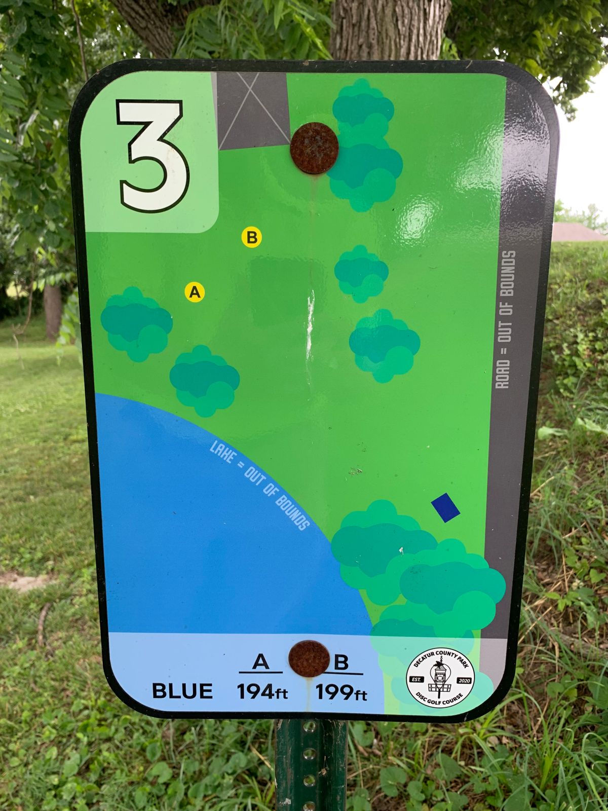#03 Blue signage.