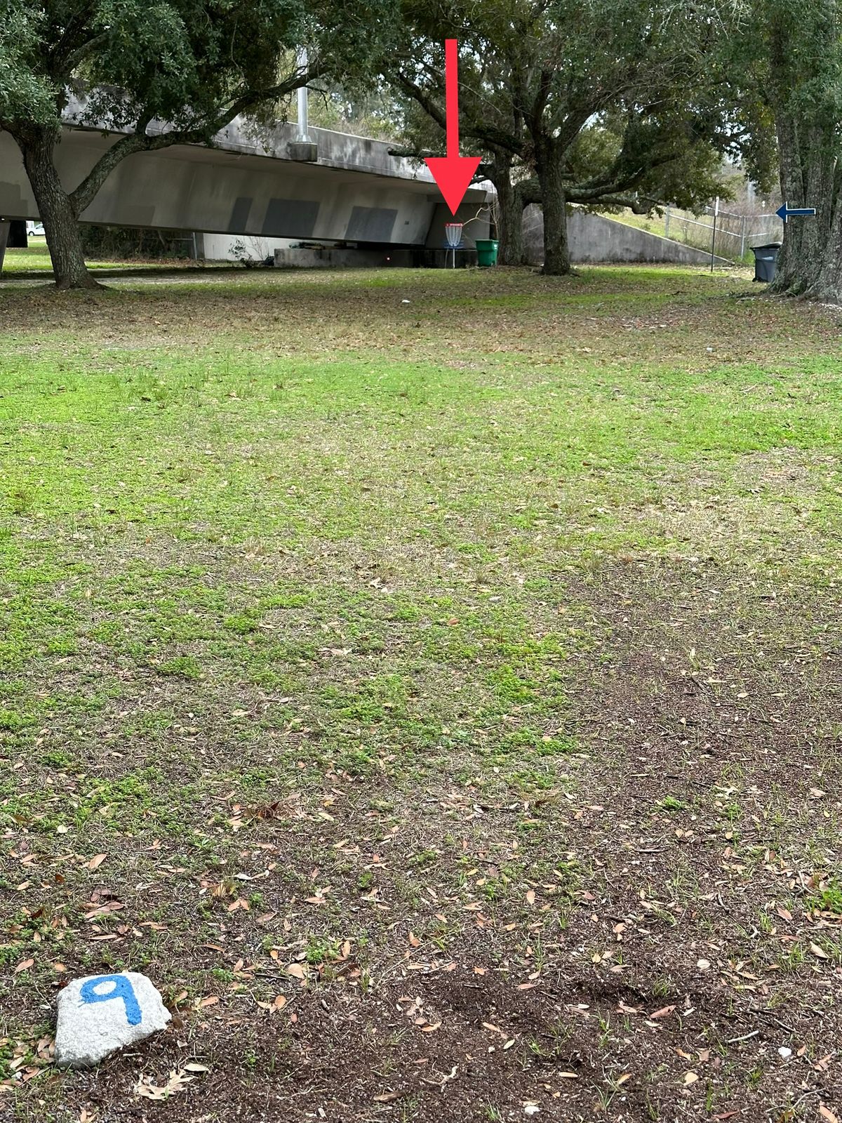 View from tee pad.