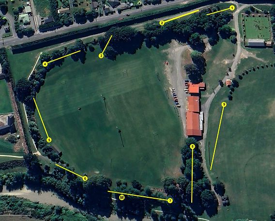 2025 Course layout. All holes par 3.