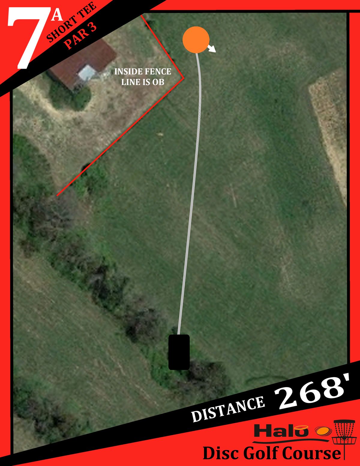Hole 7 Short Tee Sign