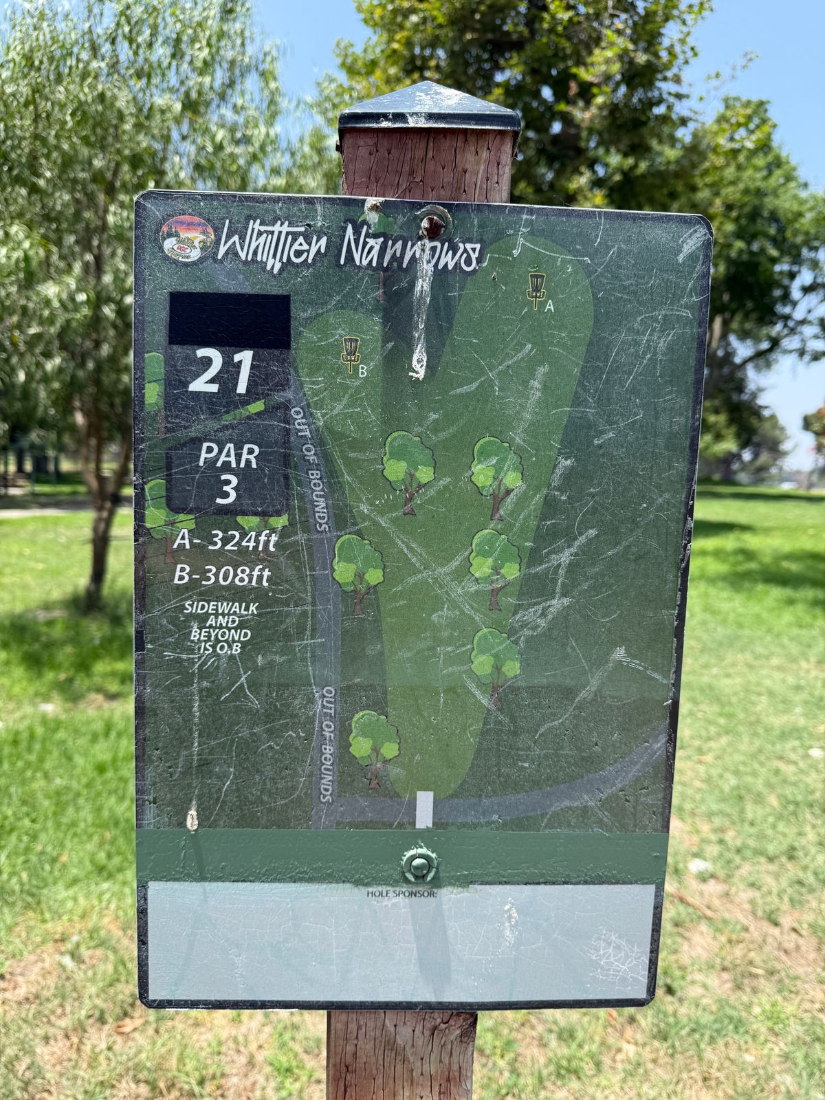 Hole 21 Sign
