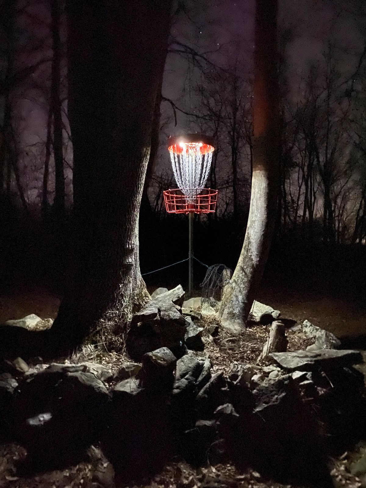 Hole 6 at night