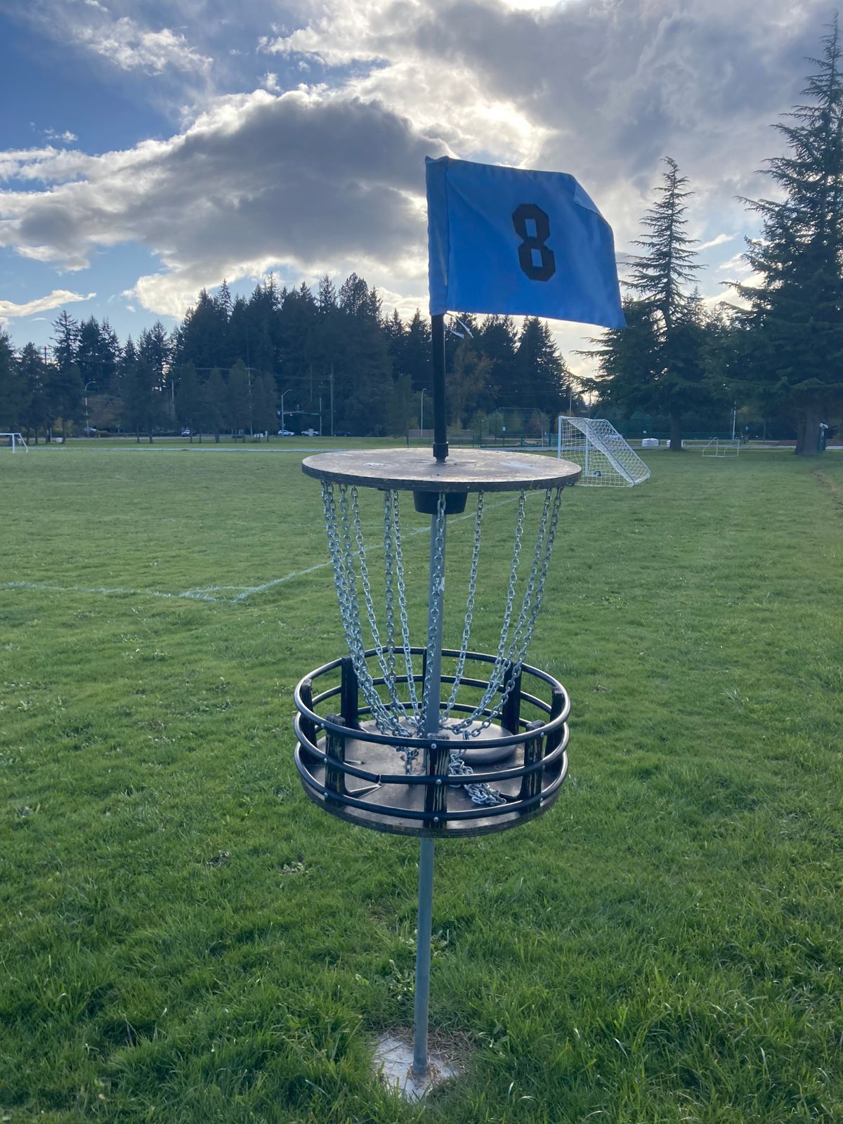 Hole 8 missing a chain and still catching