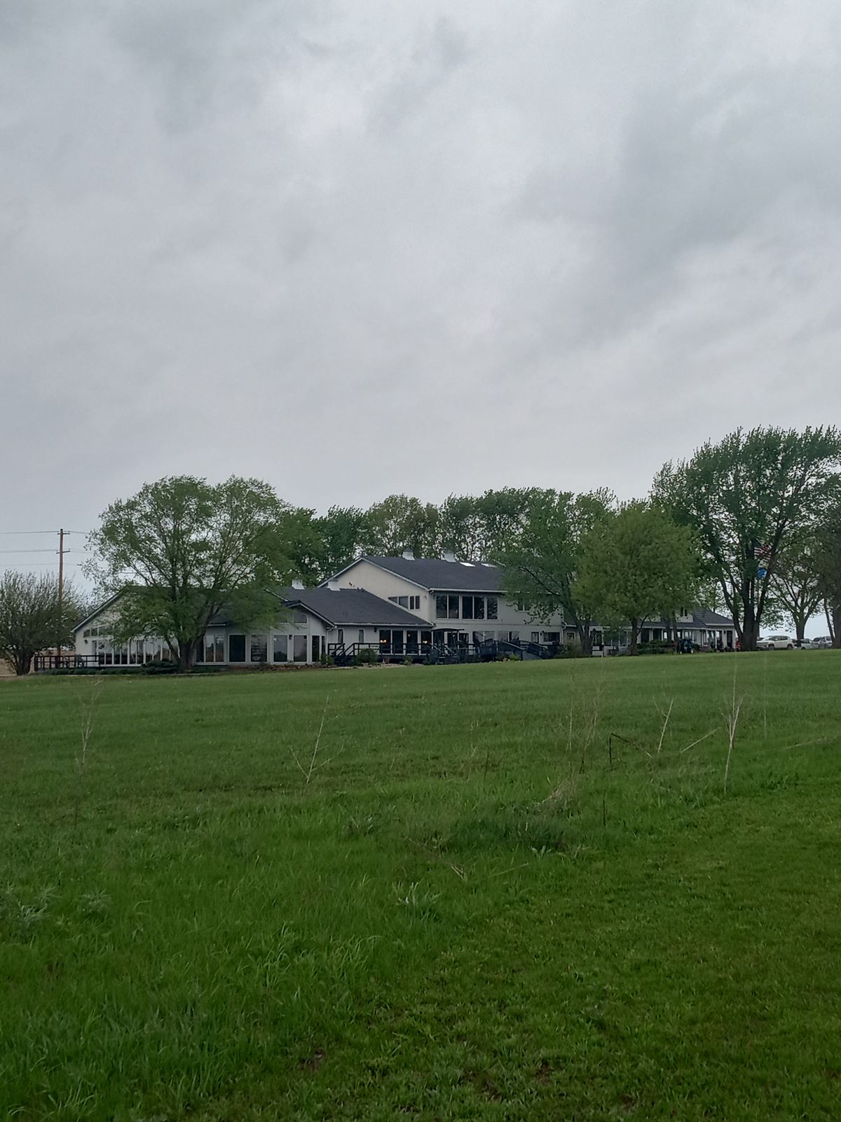Bed and breakfast view from the course