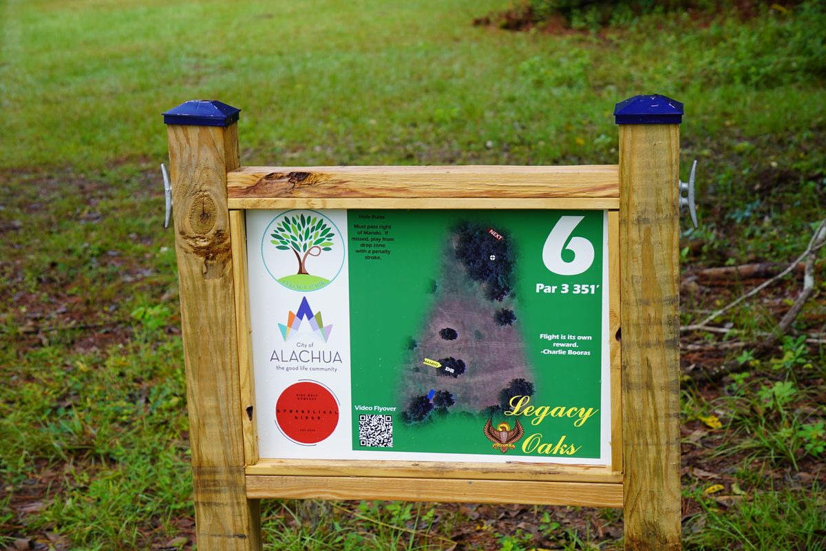 Hole 6’s tee sign