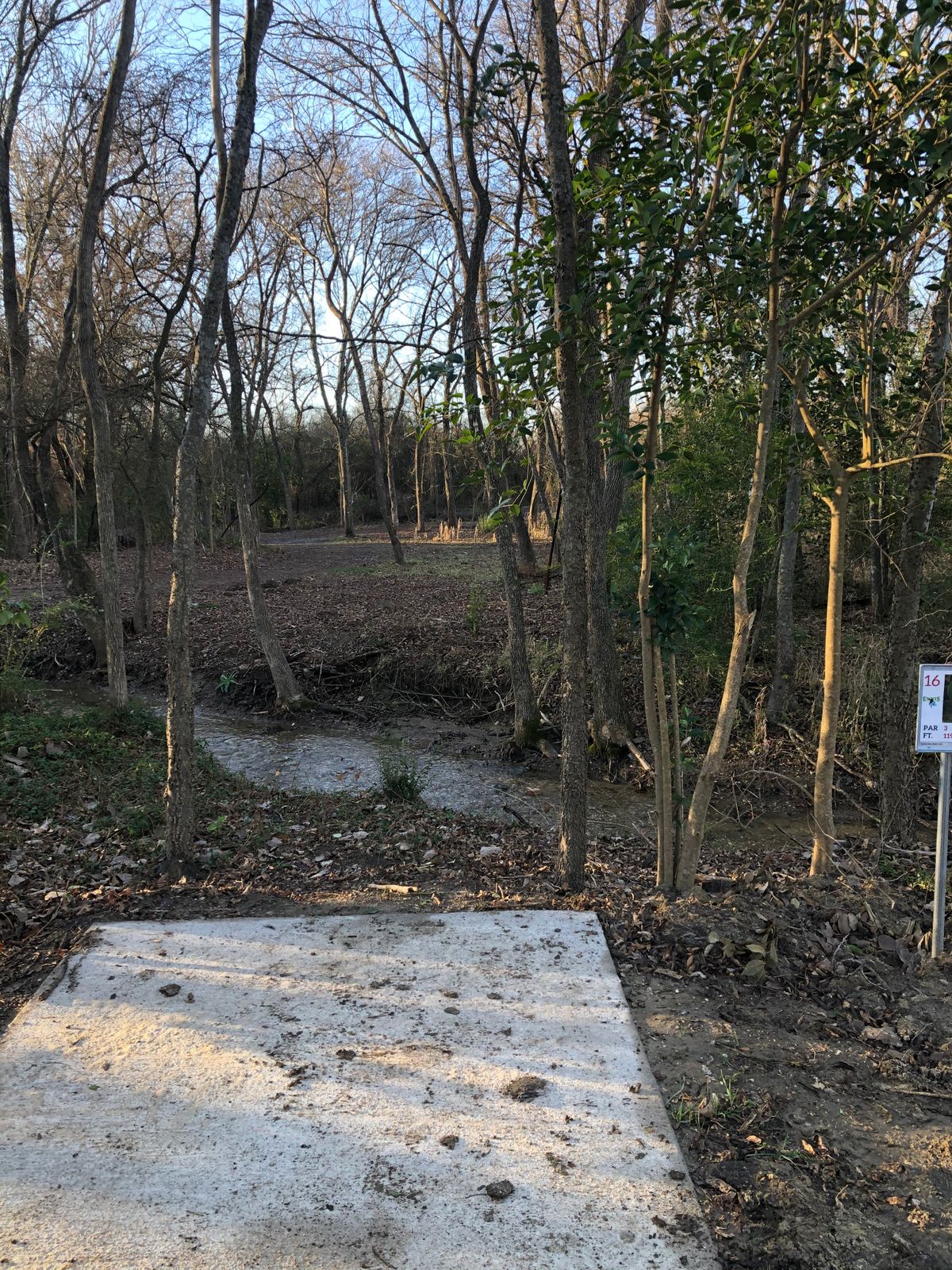 #16 with the creek full.