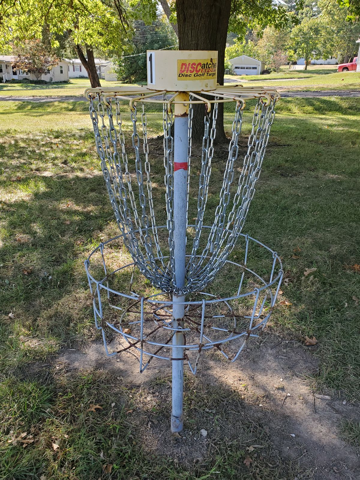 The baskets. Some are missing middle bar on the cage so putts slide right out the side