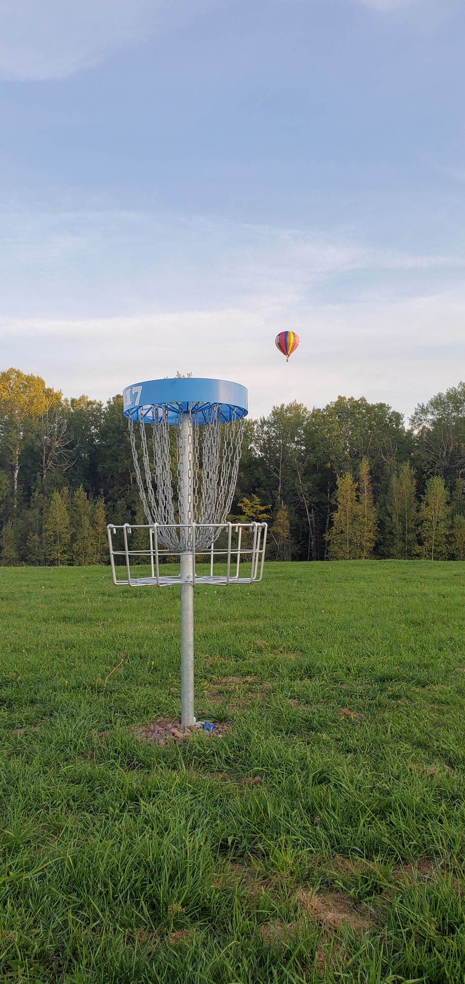 Disc golf and hot balloons.