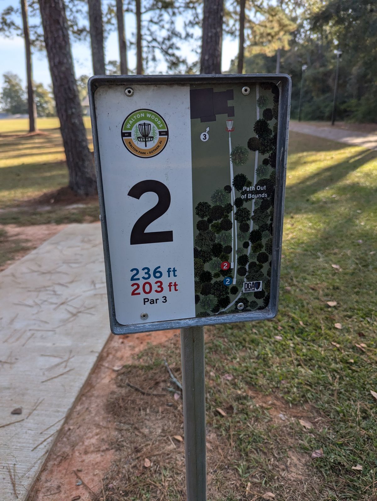 Tee sign of 2