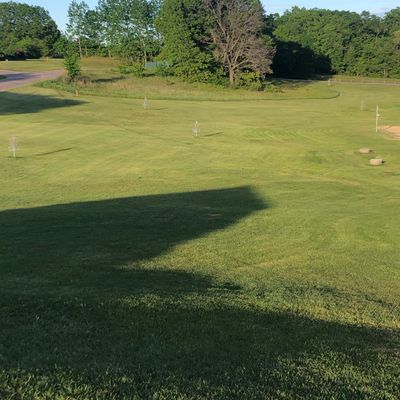 You can see the baskets for holes 4,5,6,8,9 in this picture!