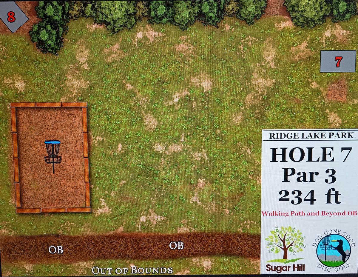 Hole 7 tee sign