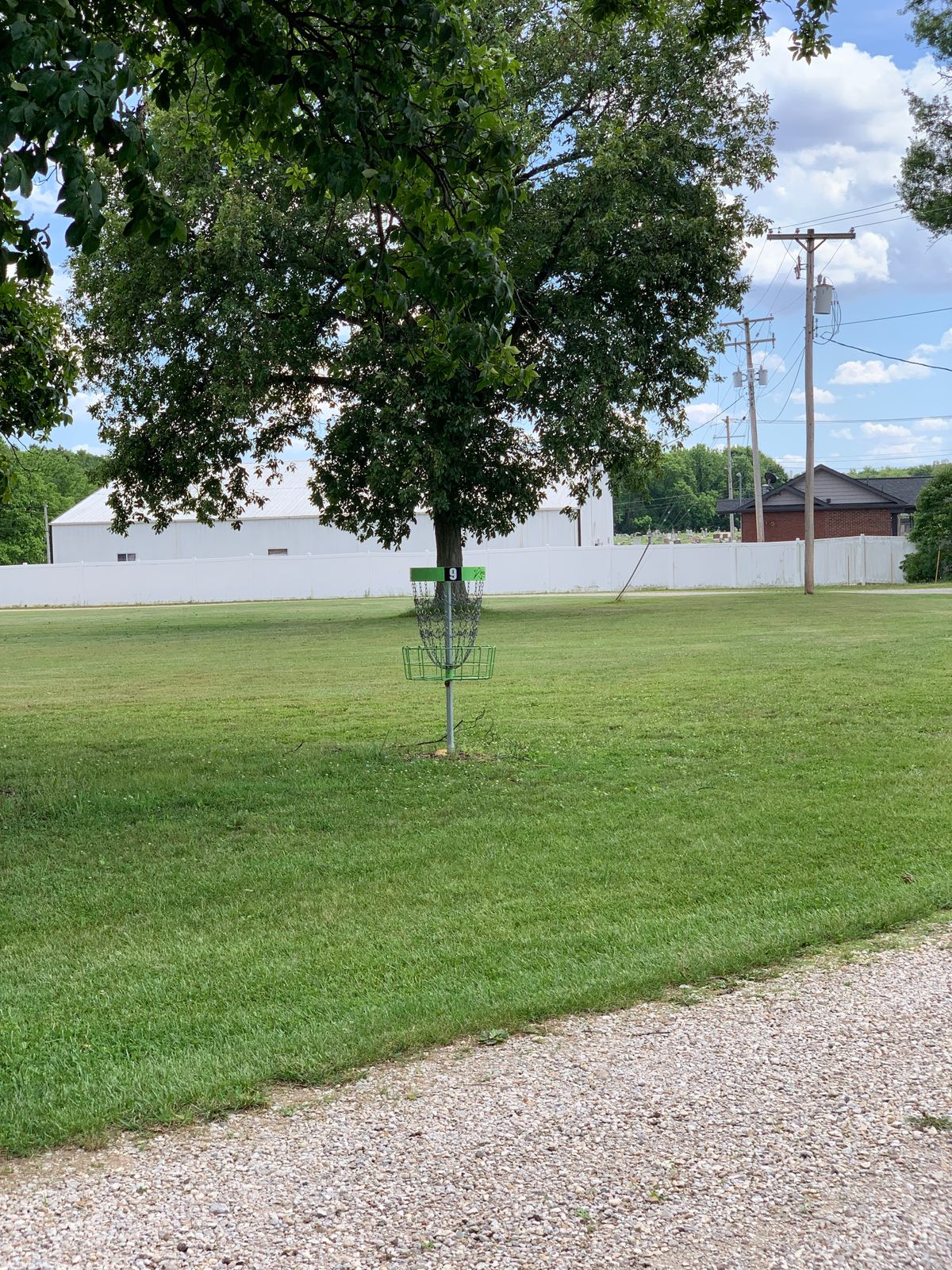 Hole 9 basket