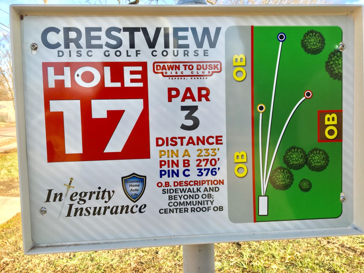 Hole 17 Tee Sign