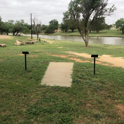# 8 looking back at tee pad and Lone Wolf Creek!