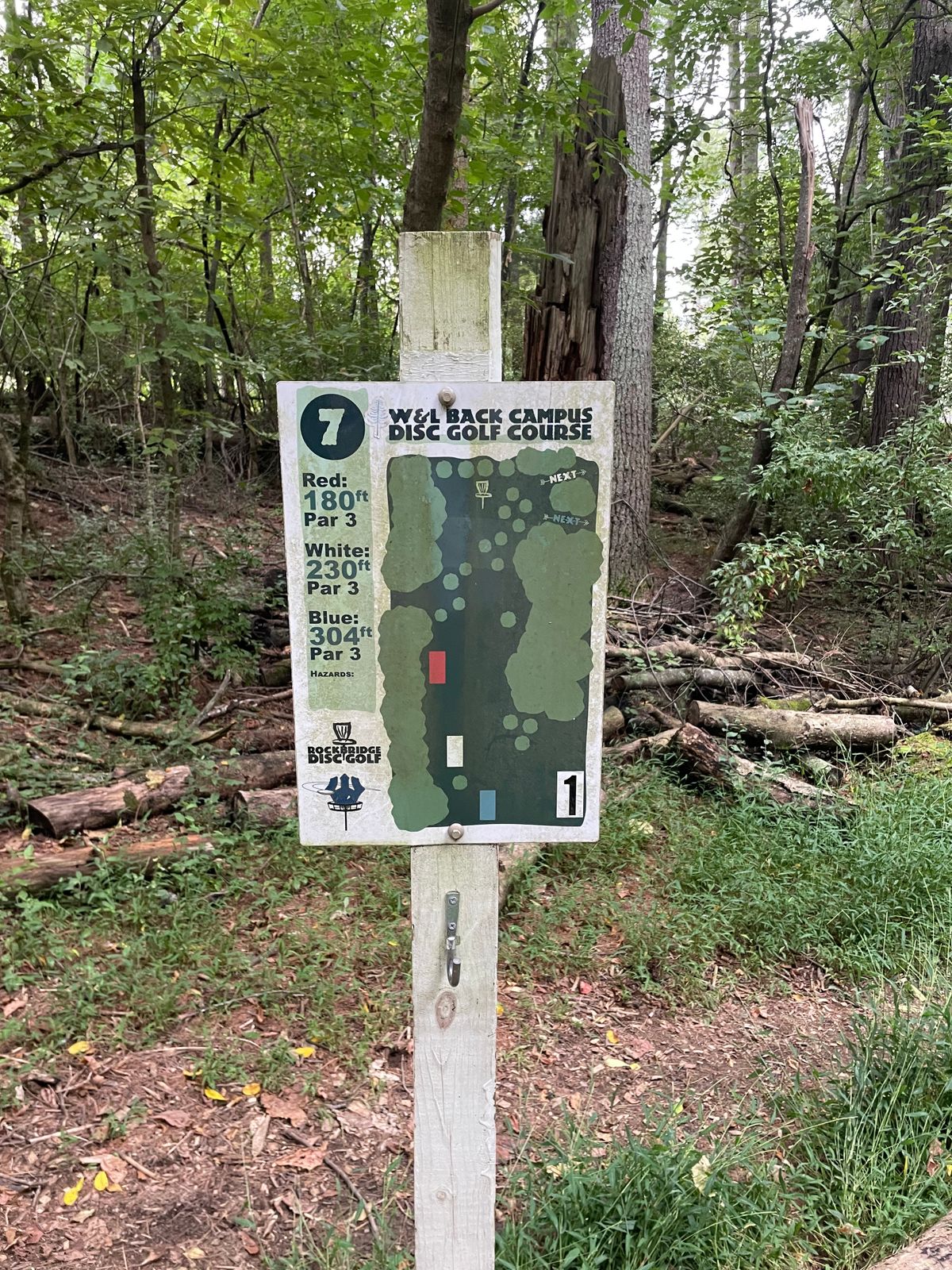Teepad marker for fairway 7