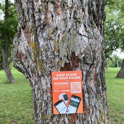 UDisc Sign off of Hole 1