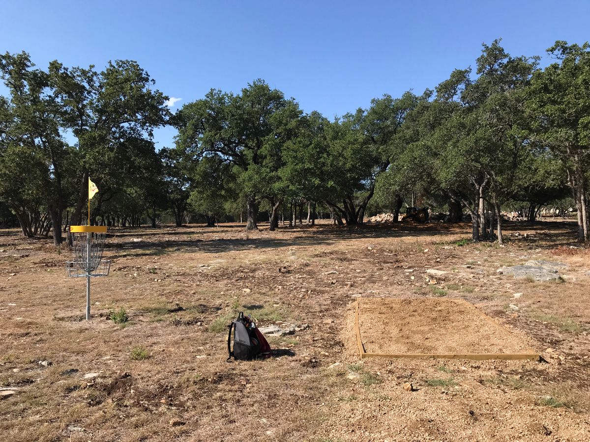 9 tee pad. And 8 basket.