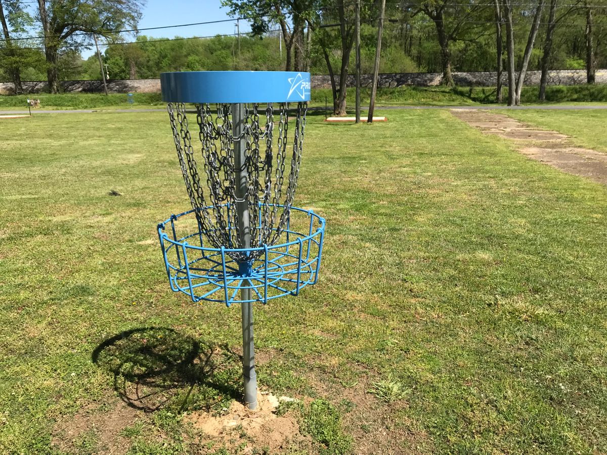 No. 2 basket. Next tee straight ahead.
