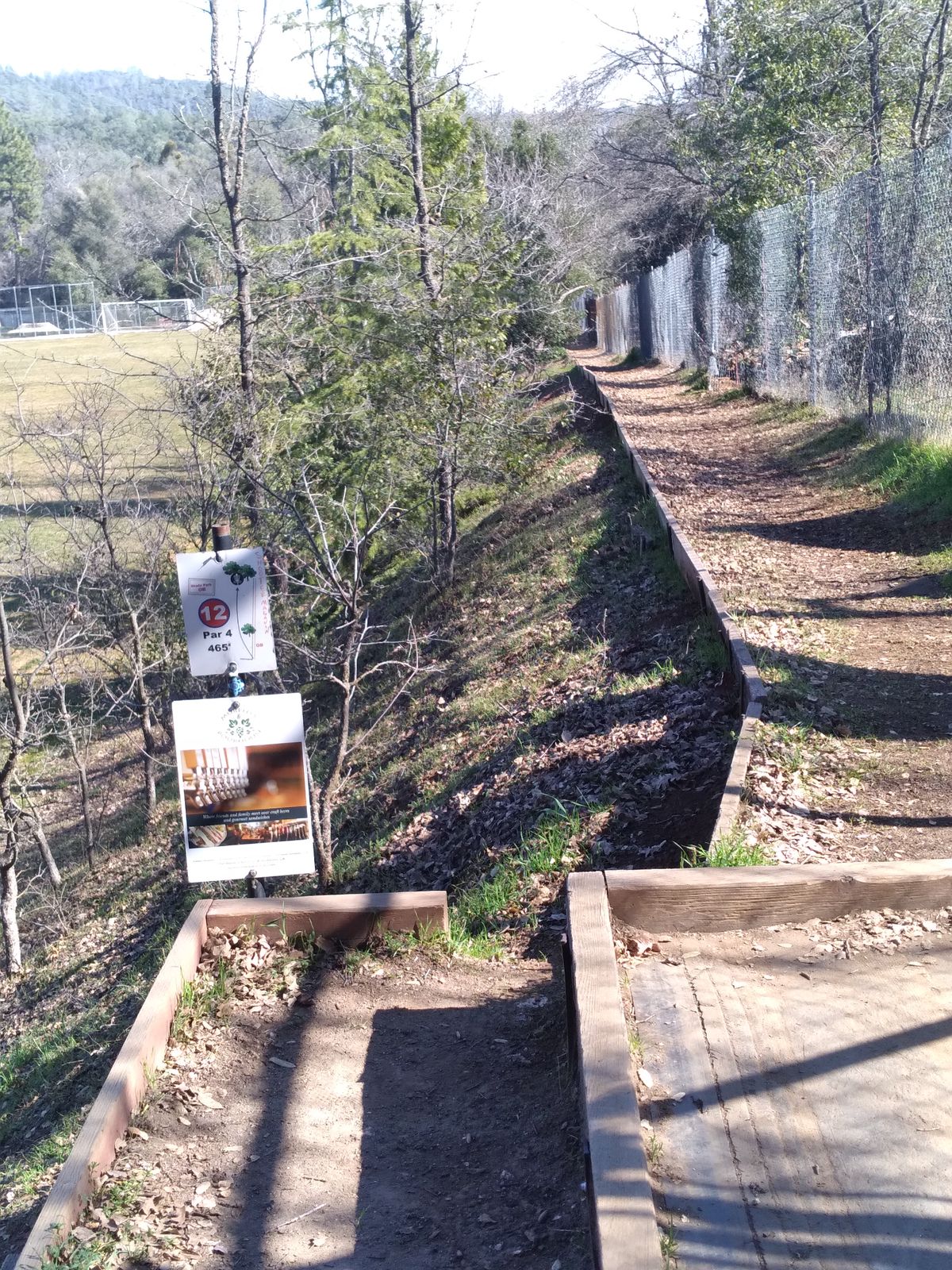 Hole #12, great day for  disc golf .