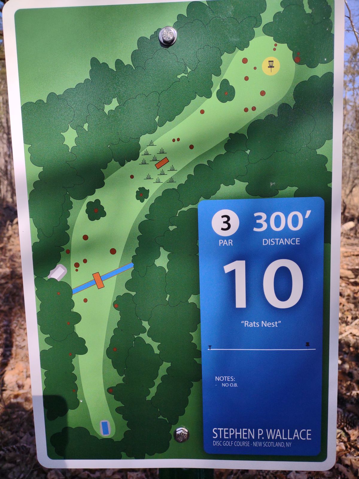 10 Blue Tee Sign