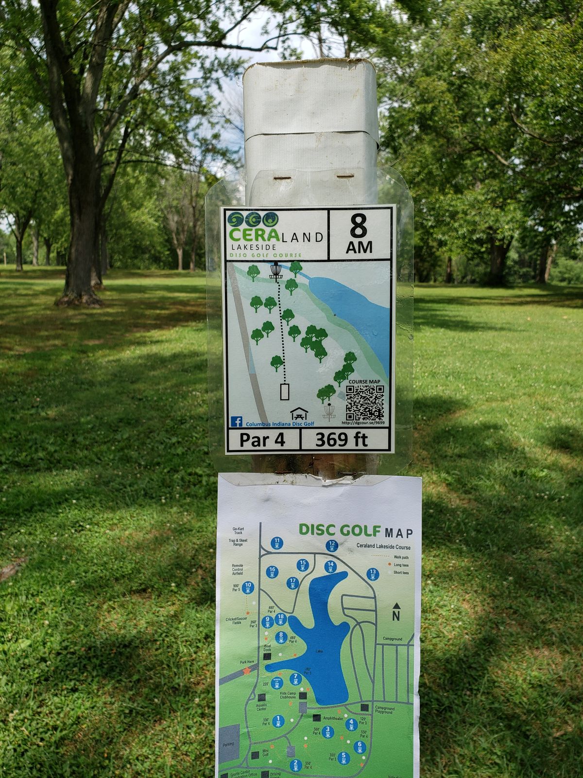 #8 Amateur Tee Sign Post.