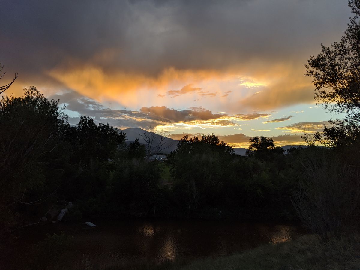 An amazing sunset view from tee #5