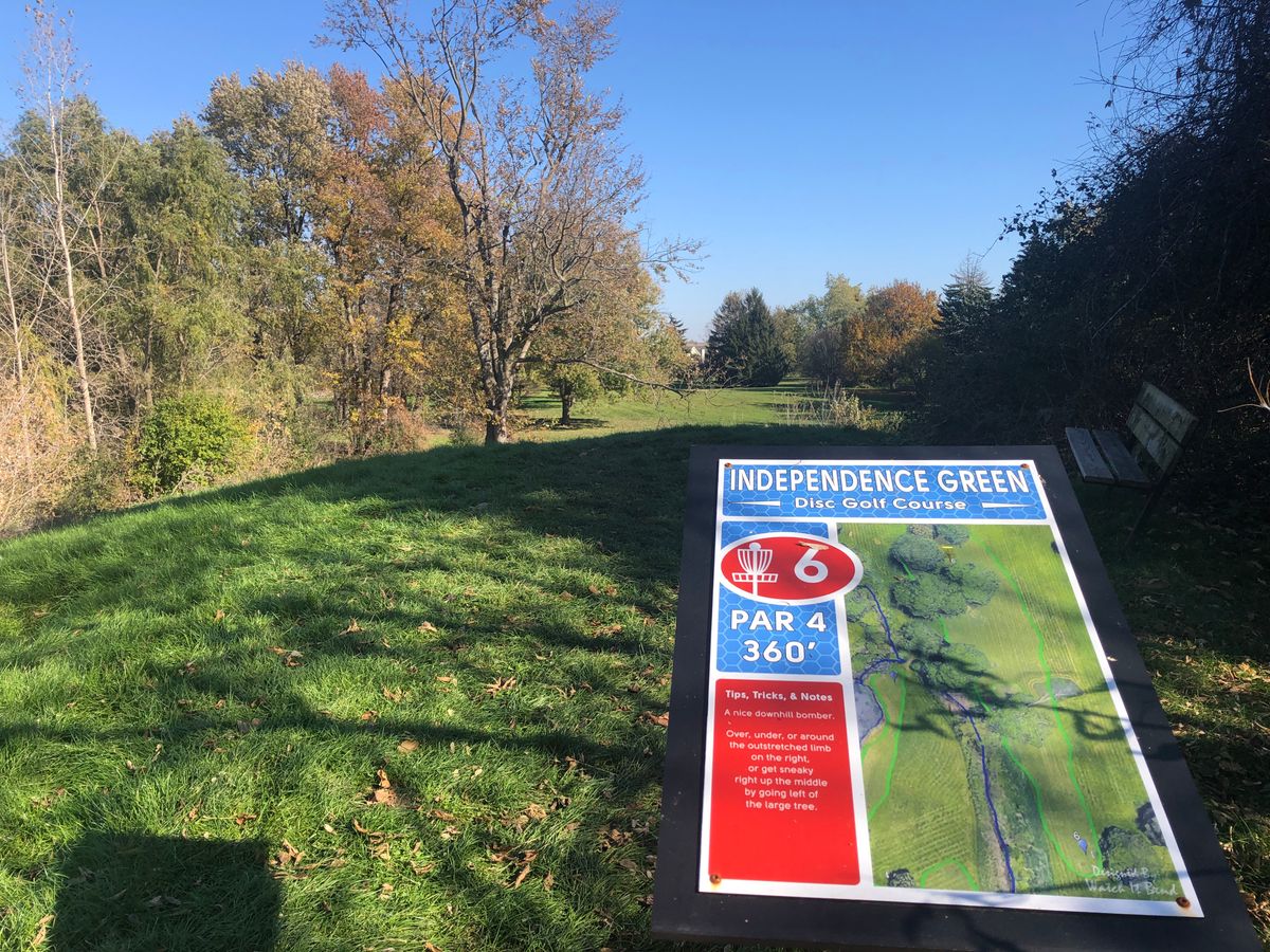 Hole 6 tee sign